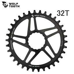 WolfTooth ウルフトゥース Direct Mount Chainring for Race Face Cinch Cranks - Elliptical Boost 32T Drop-Stop B チェーンリング