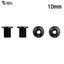 WolfTooth ウルフトゥース Set of 4 Chainring Bolts for 104 x 30T (10 mm long) - 4 pcs. black チェーンリングボルト