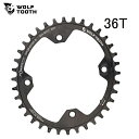 WolfTooth EtgD[X 104 BCD Elliptical Chainring 36T Drop-Stop B `F[O