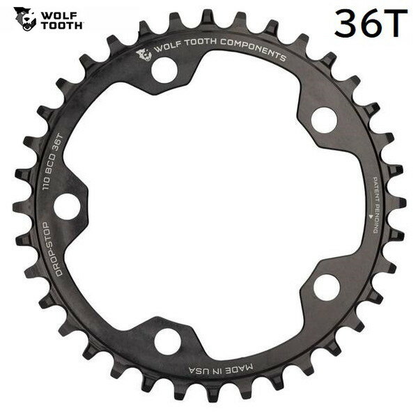 WolfTooth եȥ 110 BCD 5 Bolt Chainring 36T compatible with SRAM Flattop