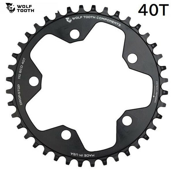 WolfTooth եȥ 110 BCD 5 Bolt Chainring 40T compatible with SRAM Flattop