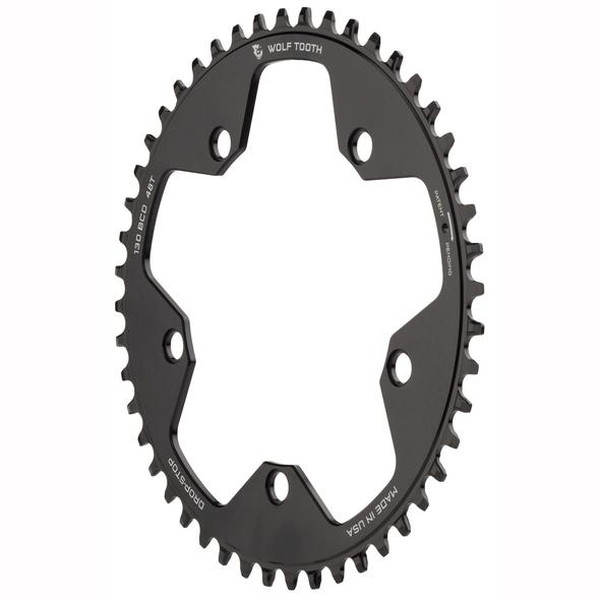 WolfTooth ウルフトゥース 130 BCD 5 Bolt Chainring 48T compatible with SRAM Fl...