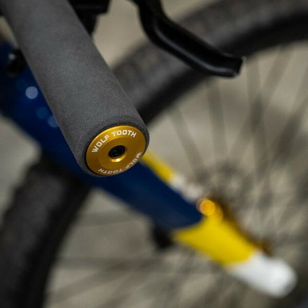 WolfTooth ウルフトゥース Alloy Bar End Plugs Blue
