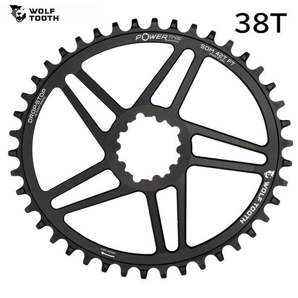 WolfTooth եȥ Elliptical Direct Mount Chainring for SRAM 38T compa...
