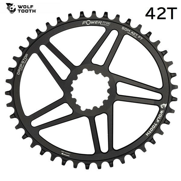 WolfTooth եȥ Elliptical Direct Mount Chainring for SRAM 42T compa...