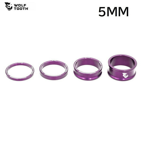 WolfTooth ウルフトゥース Wolf Tooth Headset Spacer Purple 5mm