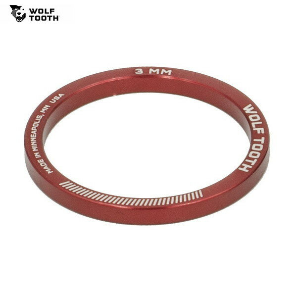 WolfTooth եȥ Wolf Tooth Headset Spacer Red 3mm