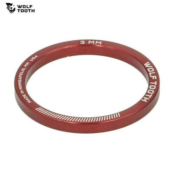 WolfTooth ウルフトゥース Wolf Tooth Headset Spacer Red 3mm