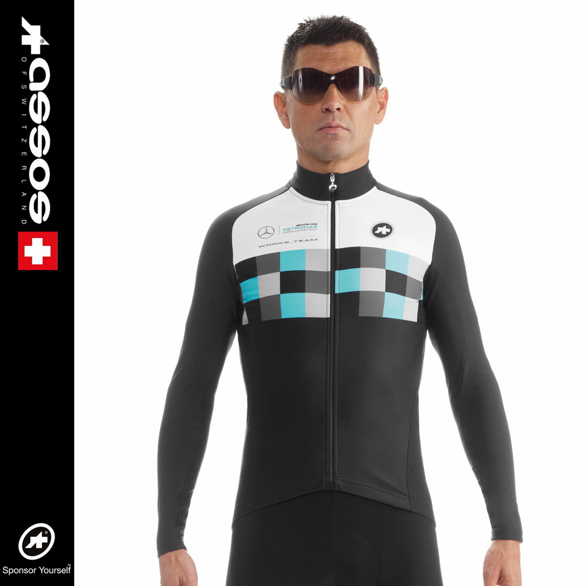 ＜春の感謝祭＞【21 火 迄!P20倍】[★クリアランス★]【即納】ASSOS LS.works teamJersey evo8 アソス ワークスチーム 長袖ジャージ