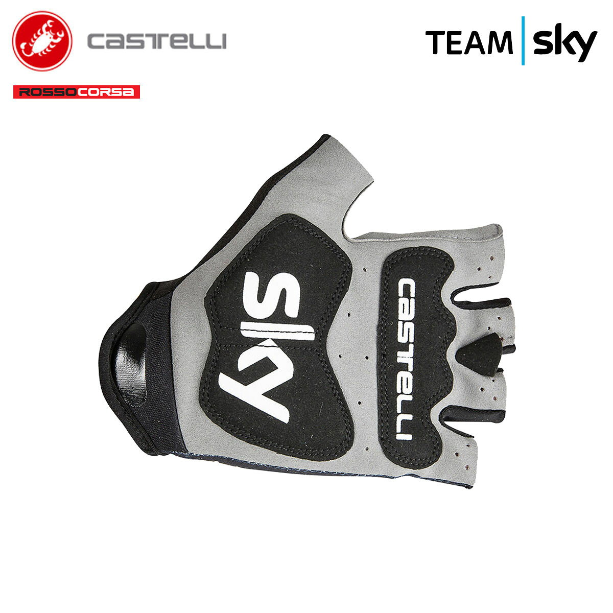 ��ǰ���ĩ������CASTELLI 7027 TEAM SKY ROUBAIX GLOVES �����ƥ� �����ॹ���� �롼�� ���ڥ�������(�ץ������ǥ�)
