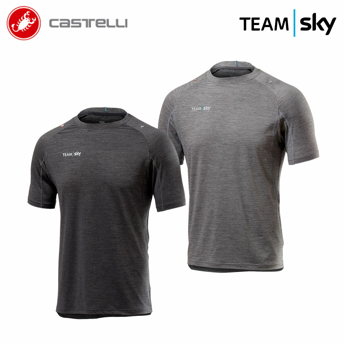 ＜春の感謝祭＞CASTELLI 9313 TEAM SKY TECH PRO T-SHIRT カステリ チームスカイ テック プロ Tシャツ