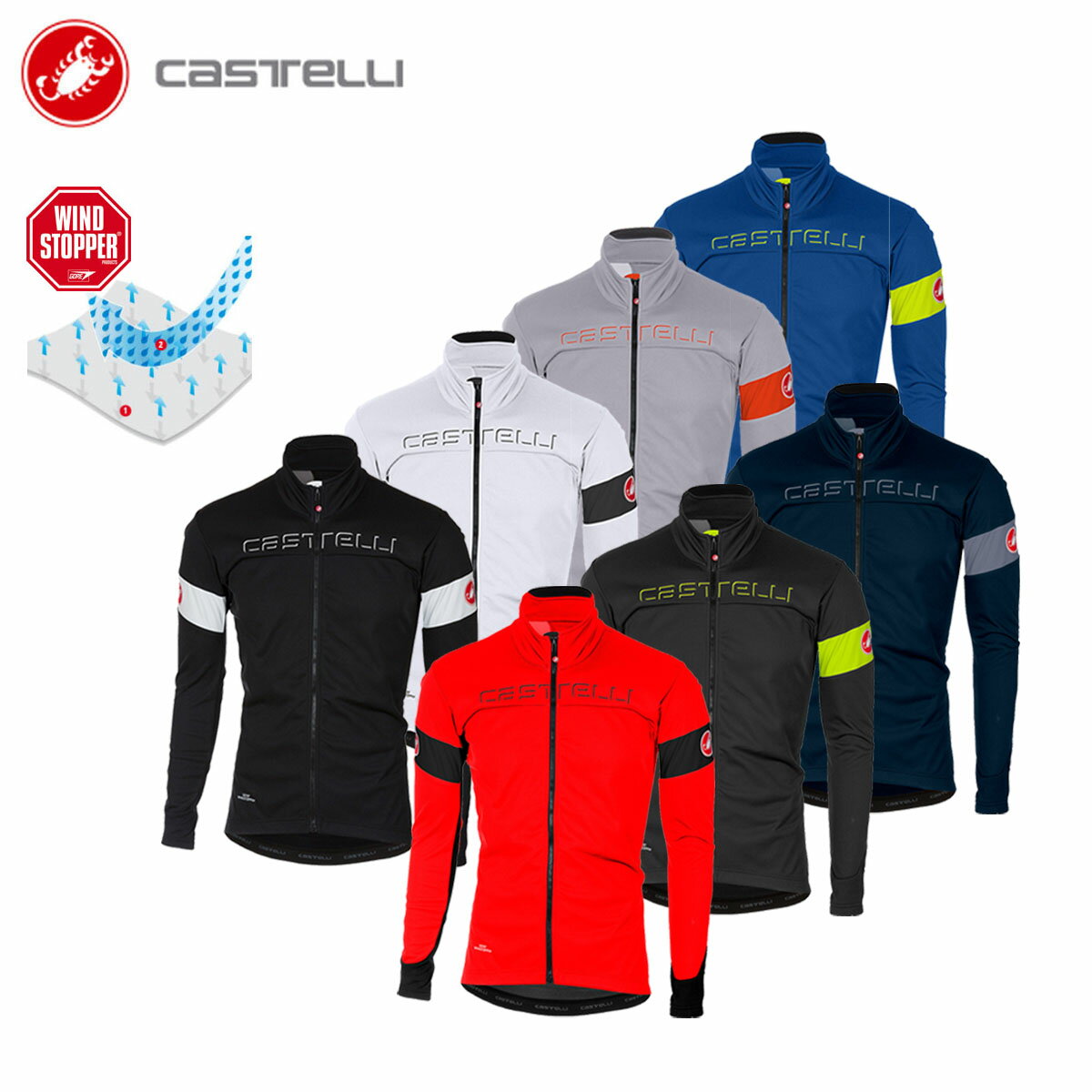 ＜春の感謝祭＞CASTELLI 17505 TRANSITION JACKET カステリ トランジション ジャケット