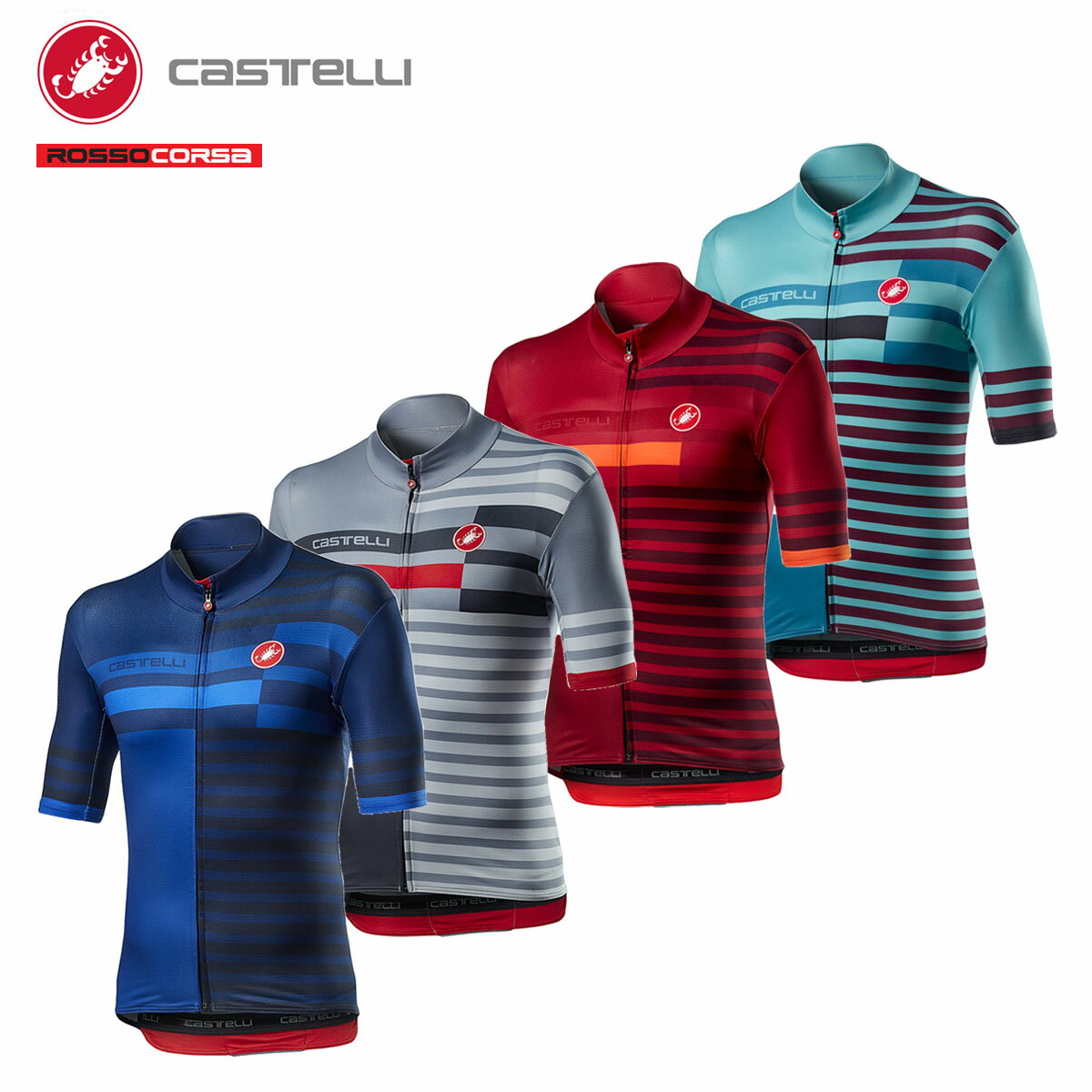 ＜春の感謝祭＞CASTELLI 20520 MID WEIGHT PRO JERSEY カステリ 半袖ジャージ