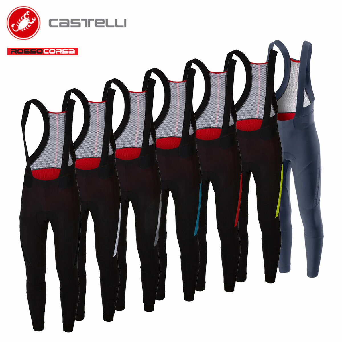 ＜春の感謝祭＞【21(火)迄!P20倍】【即納】CASTELLI 17516 SORPASSO 2 BIBTIGHT カステリ ソルパッソ 5℃対応 秋冬 ビブタイツ