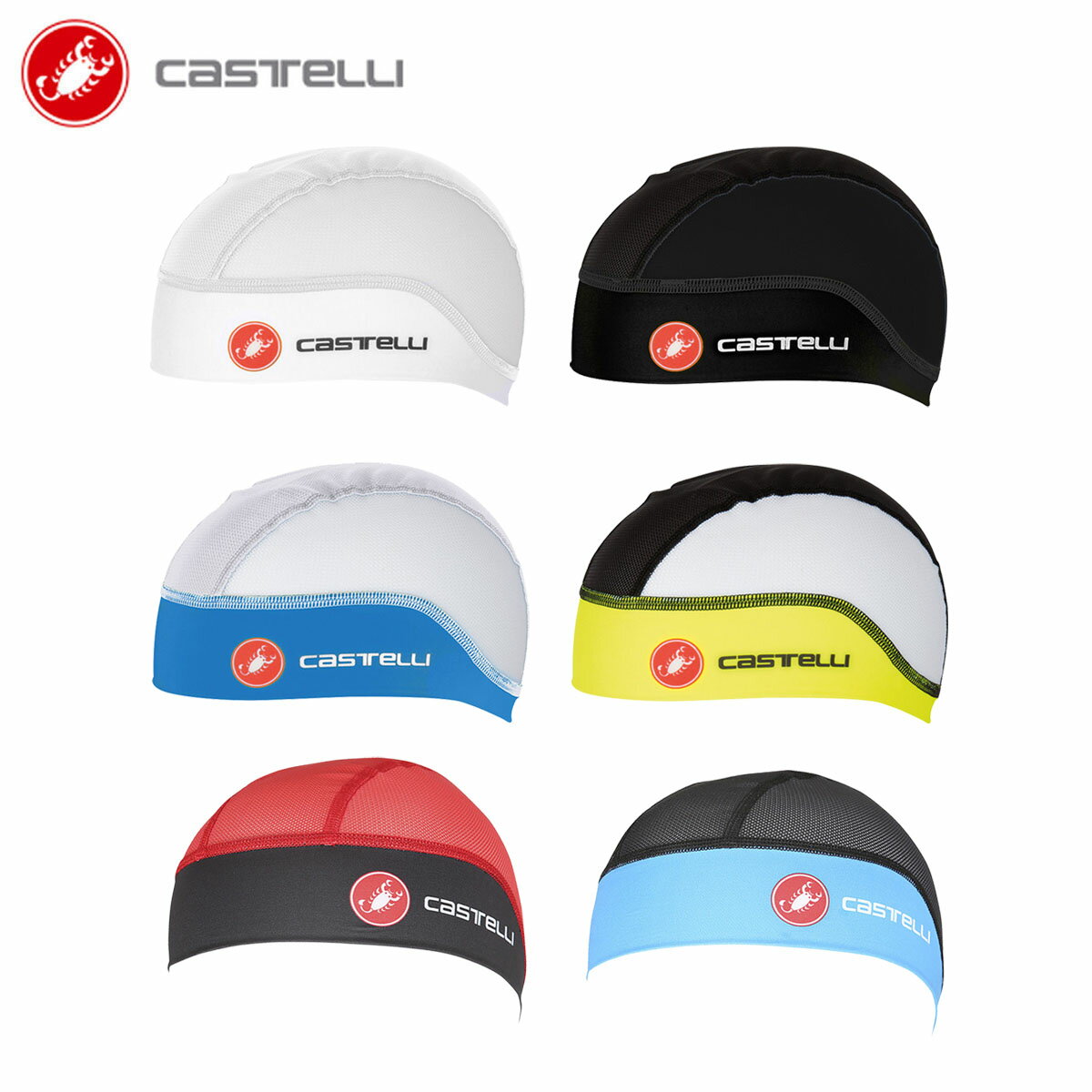 ＜春の感謝祭＞CASTELLI 16043 SUMMER SKULL CAP カステリ サマー スカルキャップ