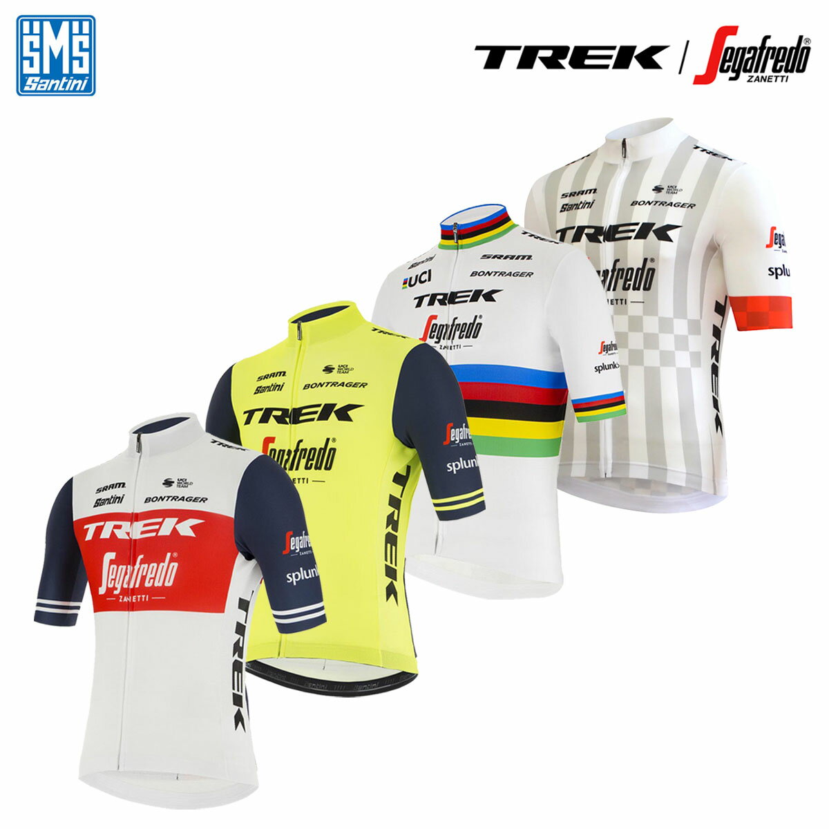 [10 月 迄!★スーパーSALE★10%OFF]【即納】Santini TREK-SEGAFREDO トレック・セガフレード チーム 半袖ジャージ