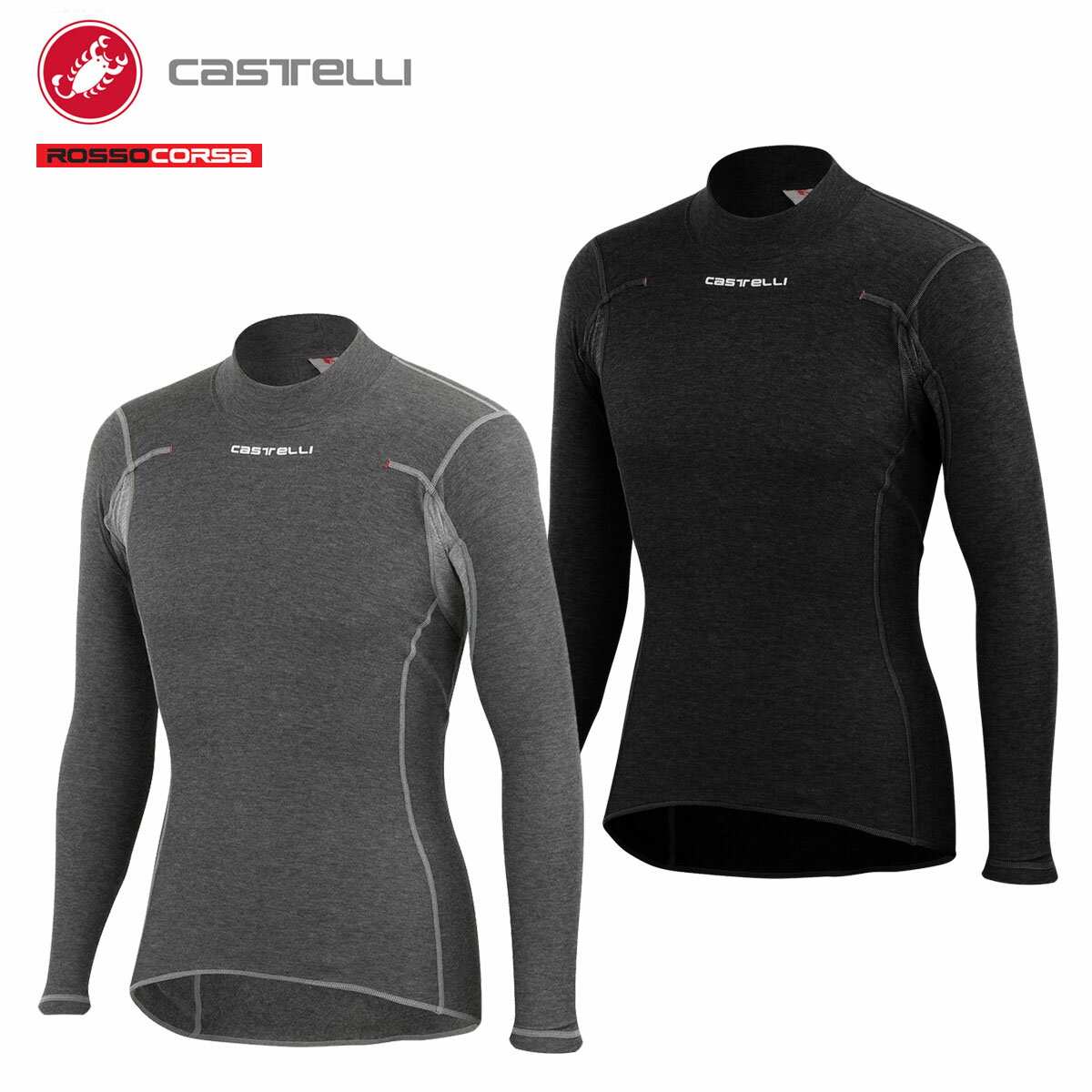 ＜大感謝祭＞【即納】CASTELLI 14531 FLANDERS WARM LS カステリ フランダース ウォーム 長袖ベースレイヤー/サイクル 自転車