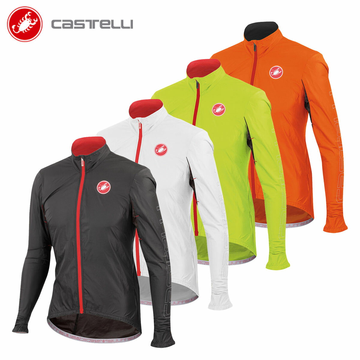 ＜春の感謝祭＞CASTELLI 14026 VELO JACKET カステリ ヴェロ 防風防水 ジャケット