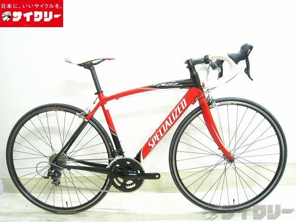 製品情報カテゴリ完成車 ロードバイク ロードバイク メーカースペシャライズド年式2010色レッド/ブラック状態ランクC(少々キズあり)送料サイズ大型サイズメーカーサイズ：S適応身長：165-173cm（目安）トップチューブ長（ホリゾンタル）：537mmシートチューブ長（C-T）：480mmヘッドチューブ長：130mmクランク長：170mmステム長：100mmハンドル幅：420mm（C-C）パーツフレーム材質：アルミフォーク材質：カーボン/アルミコラムリム：マビック CXP22ハブ：シマノ 4500 TIAGRAタイヤ：スペシャライズド PRO2 700x23cシフター：シマノ ST-5600 105 2x10sフロントディレイラー：シマノ FD-5600 105リアディレイラー：シマノ RD-5600 105クランク：シマノ FC-R600 50/34T 170mmスプロケット：シマノ CS-5600 105 12-27Tブレーキ：シマノ BR-R560サドル：スペシャライズド RIVAL 143シートポスト：カーボンハンドル：スペシャライズド COMP アルミステム：スペシャライズド アルミ状態コメント中古商品です。使用に伴う小傷がございます。バーテープに汚れがございます。ペダルは付属しません。ブレーキ及び変速調整済みです。その他【参考価格】：200、000円【SPECIALIZED】