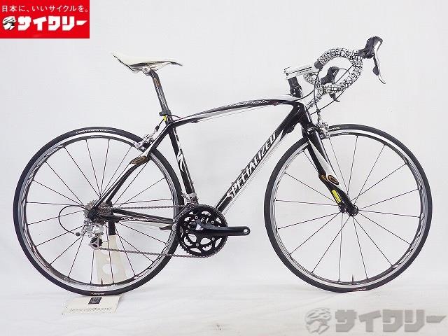 製品情報カテゴリ完成車 ロードバイク ロードバイク メーカースペシャライズド年式2007色ブラック状態ランクD(年式相応のキズあり)送料サイズ大型サイズメーカーサイズ：Sトップチューブ長：537シートチューブ長：520ヘッドチューブ長：145クランク長：170ステム長：110ハンドル幅：400パーツフレーム材質：カーボンフォーク材質：カーボンホイール：シマノ WH-RS81 700cタイヤ：コンチネンタル GRAND PRIX5000 700x25c シフター：シマノ ST-5600 105 2x10sフロントディレイラー：シマノ FD-5700 105リアディレイラー：シマノ RD-5600 105クランク：シマノ FC-5750 105 50-34tスプロケット：シマノ CS-5700 105 12-27tブレーキ：シマノ BR-5600 105ステム：スペシャライズドハンドル：スペシャライズドシートポスト：スペシャライズドサドル：スペシャライズド状態コメントドライブトレインに使用に伴う、キズ・汚れがございます。フレームに全体的にキズがございます。STIレバーのブラケットカバーが欠品しております。タイヤにヒビ割れございます。※ペダルは付属致しません。※変速・ブレーキ調整済み。※発送時は7部組程度までばらした上梱包いたします。その他【参考価格】不明【Specialized】