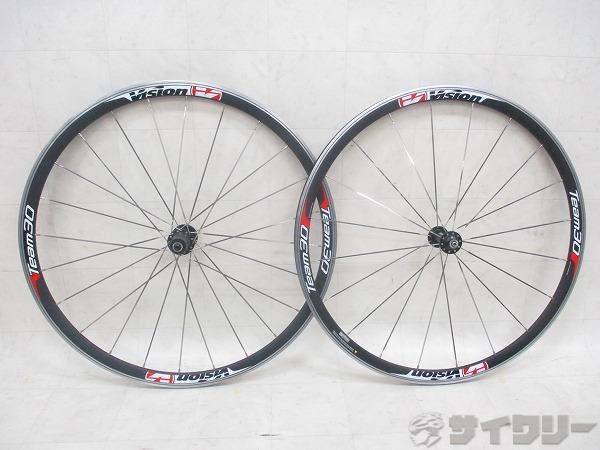 CC904 VISION TEAM 30 COMP リムブレーキ 前後 今や希少なブレーキ面までフルBLKなリムブレーキ対応ホイール