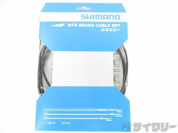 ブレーキ用小物 その他 シマノ MTB用SUSブレーキケーブルセット　ブラック 新品