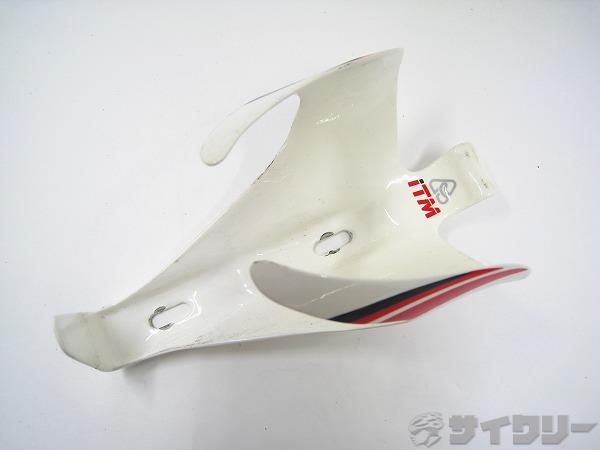 ボトルケージ ITM カーボンボトルケージ ESTREL ホワイト - 中古