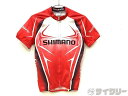 トップス 半袖ジャージ シマノ 半袖フルジップジャージ レッド M - 中古