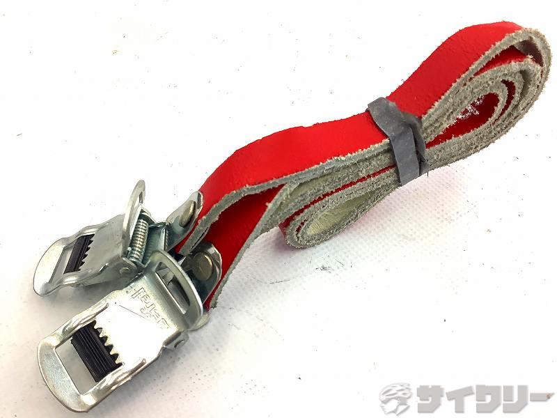 トゥクリップ/トゥストラップ ゼファール レザートゥストラップ RED - 中古