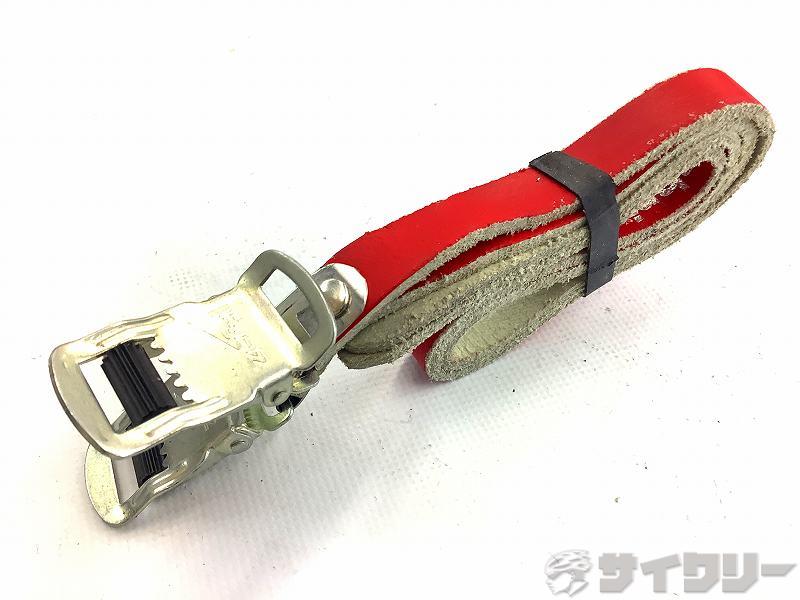 トゥクリップ/トゥストラップ ゼファール レザートゥストラップ RED - 中古