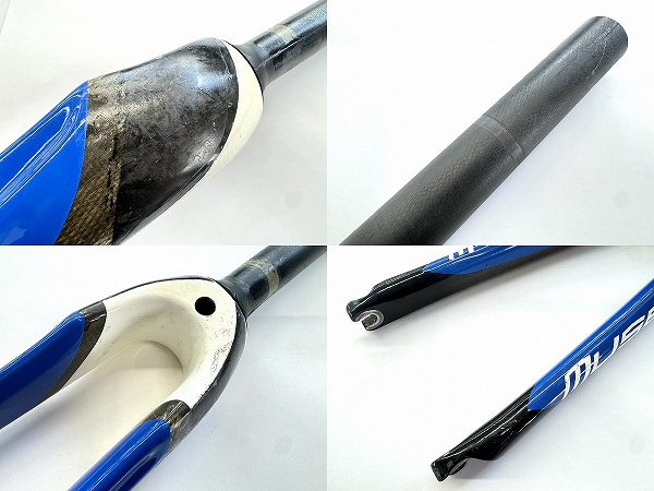 フォーク MUSEEUW カーボンフォーク 700C 100mm 使用感あり 不明 中古