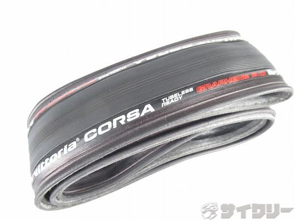 タイヤ 700C ビットリア チューブレスレディタイヤ CORSA GRAPHENE 2.0 700×28C - 中古
