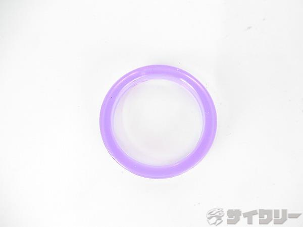 ヘッドパーツ コラムスペーサー 不明 コラムスペーサー　樹脂製　パープル　OSコラム用　高さ：5mm - 中古