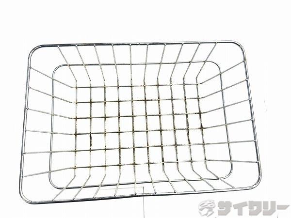 キャリア 不明 フロントバスケット シルバー 本体のみ - 中古