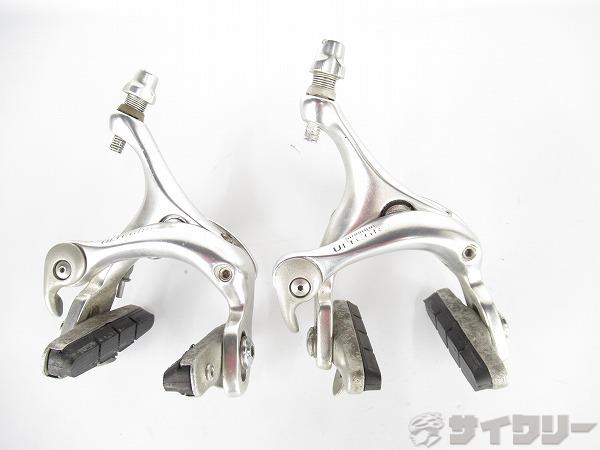 ブレーキ本体 サイドプルブレーキ シマノ ブレーキ前後　BR-6500　ULTEGRA　シルバー　※腐食 中古