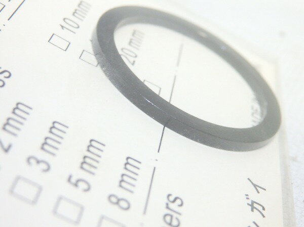 ヘッドパーツ コラムスペーサー ダイアコンペ コラムスペーサー ブラック OS/2mm - 中古