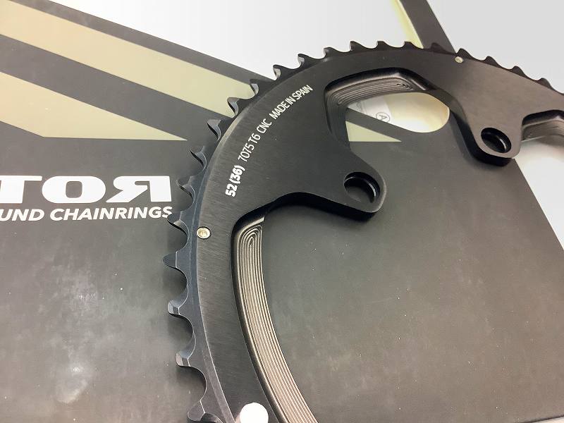クランク チェーンリング ローター チェーンリング ROUND Ring 52t/pcd110mm/4穴 -...
