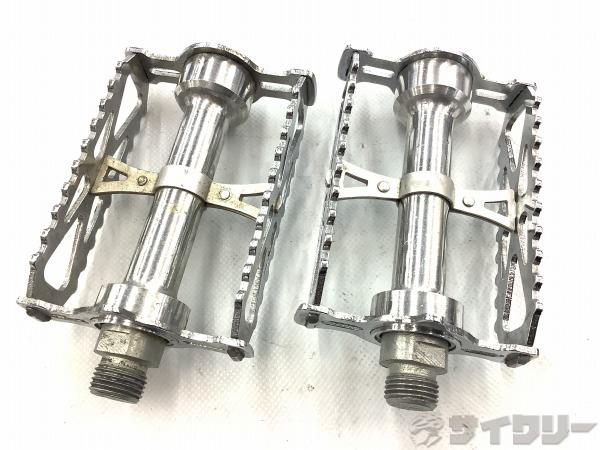 ペダル フラットペダル リオータ フラットペダル シルバー フレンチ軸 - 中古