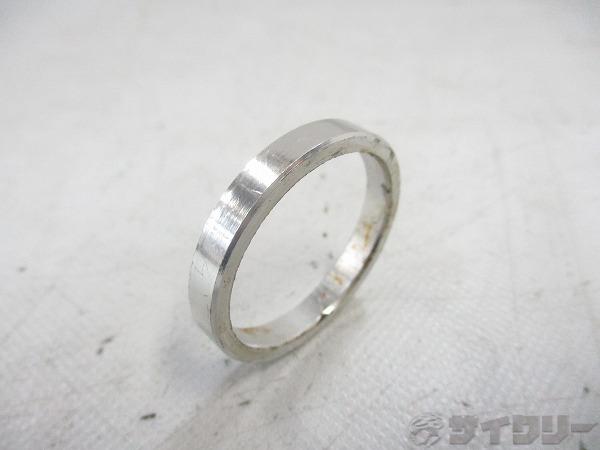 ヘッドパーツ コラムスペーサー 不明 コラムスペーサー OS 5mm シルバー - 中古