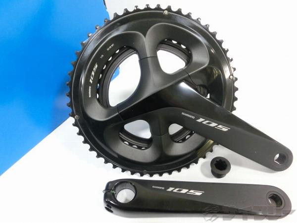 クランク クランク本体 シマノ クランク 105 FC-R7000 ブラック 172.5mm/52-36t - 中古