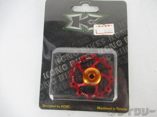 リアディレイラー KCNC プーリー JOCKEY WHEEL セラミックベアリング レッド 12t -...