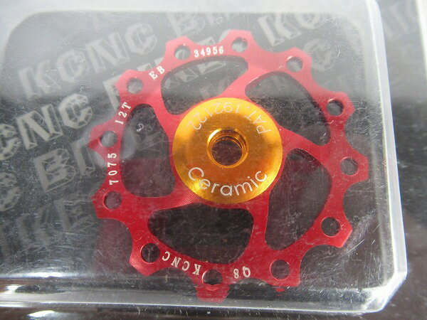 リアディレイラー KCNC プーリー JOCKEY WHEEL セラミックベアリング レッド 12t -...