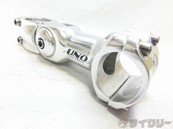 製品情報カテゴリハンドル関連 ステム アヘッド メーカーウノ年式-色状態ランクC(少々キズあり)送料サイズ小型サイズステム長：110mm（最長時コラム径：OSクランプ径：31.8mm角度：アジャスタブルパーツ色：シルバー状態コメント中古商品です。すれ、使用感がございます。その他