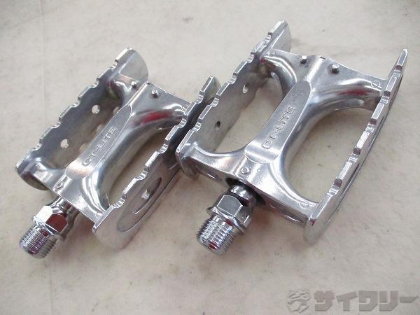 ペダル フラットペダル 三ヶ島 ペダル CT-LITE シルバー 新品