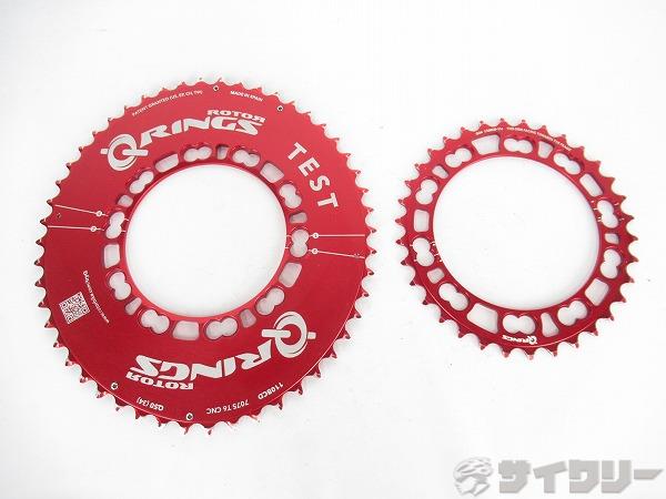 樂天商城 - クランク チェーンリング ローター 楕円チェーンリング　Q-RING　50/34T　シマノ（5アーム）　PCD：110mm　11s対応 - 中古