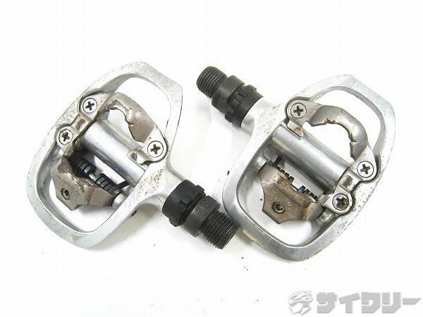 製品情報カテゴリペダル関連 ペダル ビンディングペダル メーカーシマノ年式-色状態ランクD(年式相応のキズあり)送料サイズ小型サイズパーツクリート規格：SPD色：シルバー状態コメント中古商品です。傷、汚れ、サビがございます。その他【SHIMANO】