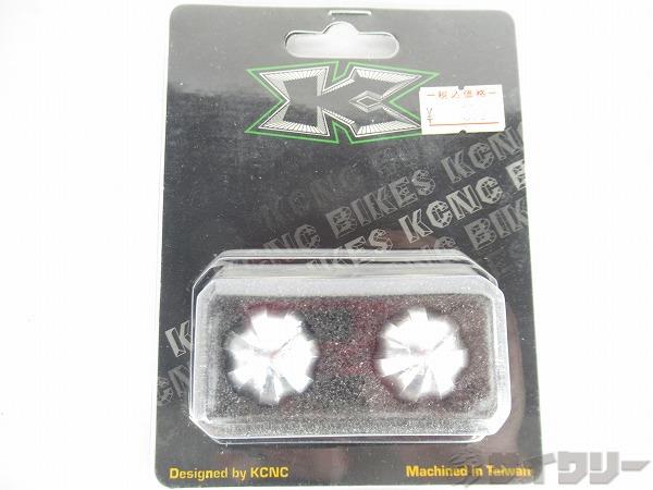 樂天商城 - バーグリップ エンドキャップ/グリップロック KCNC バーエンドプラグ CNC HANDLE BAR CAP シルバー - 中古