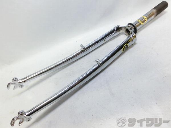 製品情報カテゴリサスペンション、フォーク フォーク メーカーソーマ年式-色状態ランクC(少々キズあり)送料サイズ小型サイズ対応ホイールサイズ：700Cエンド幅：100mmコラム径：1インチスレッドコラム長：140mmパーツフォーク材質：タン...