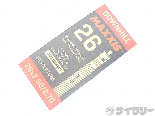 製品情報カテゴリホイール関連 チューブ 26インチ 仏式メーカーマキシス年式-色状態ランクB(ほぼ無傷)送料サイズ小型サイズパーツサイズ：26x2.50-2.70バルブ規格：仏式バルブ長：48mm状態コメント未使用品でございます。保管品の為、パッケージの劣化や本体の経年劣化がございます。その他【参考価格】1、500円【MAXXIS】