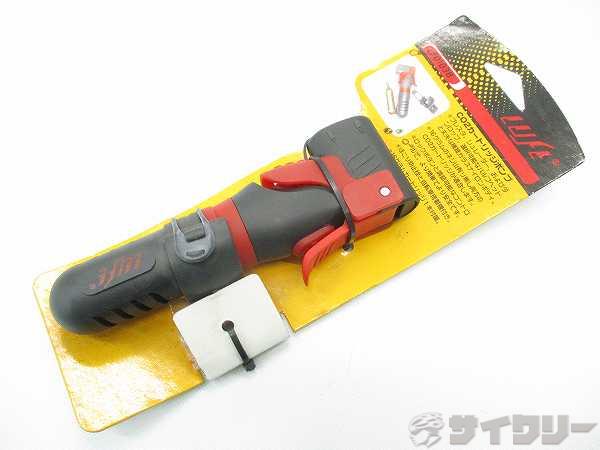 空気入れ、ポンプ 携帯ポンプ ルフト CO2インフレーター付き LF-0103 仏/米式 - 中古